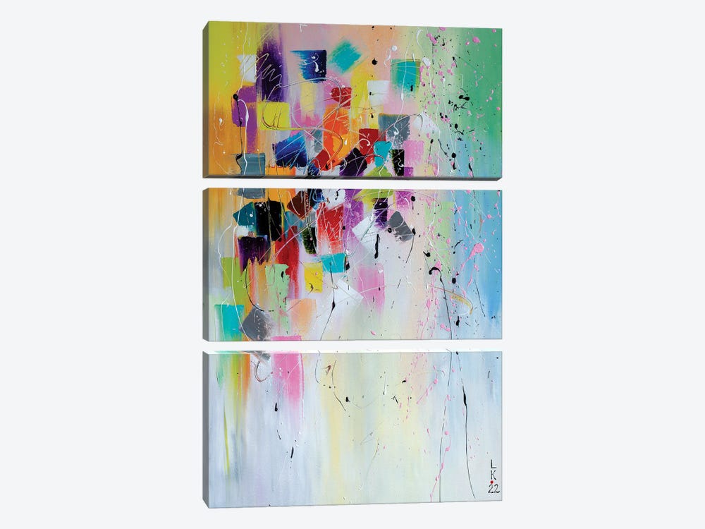 Territory Of Color by KuptsovaArt 3-piece Canvas Art Print
