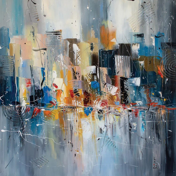 Abstract Cityscape VIII by KuptsovaArt wall art