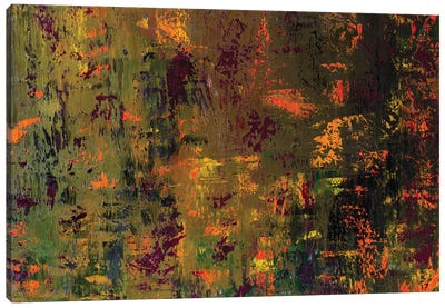 Autumn Fantasy Canvas Art Print - Effortless Earth Tone Abstracts