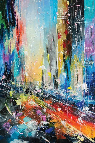Abstract Cityscape VI by KuptsovaArt multi panel art
