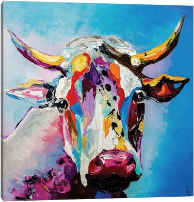 Cow Canvas Art Print - KuptsovaArt