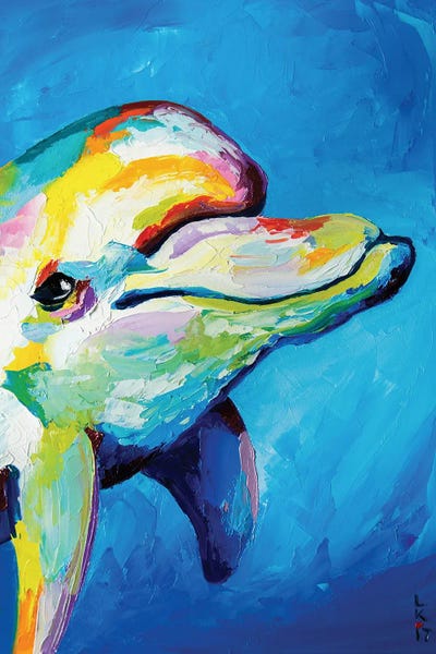 Dolphin Smile by KuptsovaArt art print