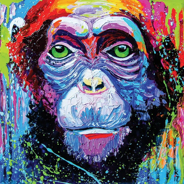 Chimpanzees: I'm Chimpanzee I by KuptsovaArt