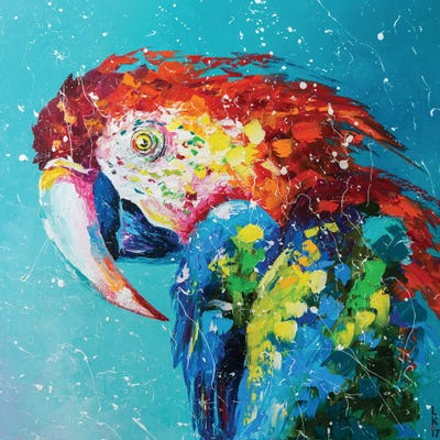 Macao Parrot by KuptsovaArt art print