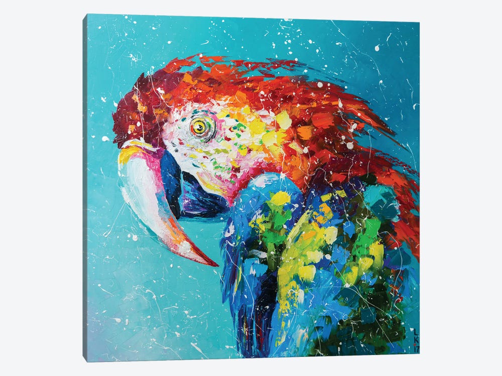 Macao Parrot by KuptsovaArt 1-piece Canvas Print