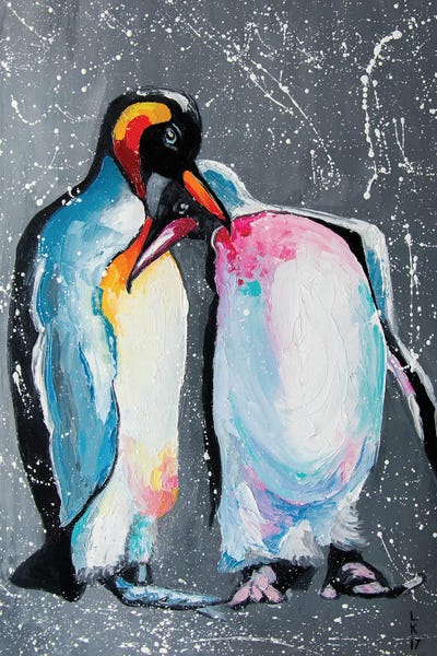 Penguins: Penguins In Love by KuptsovaArt