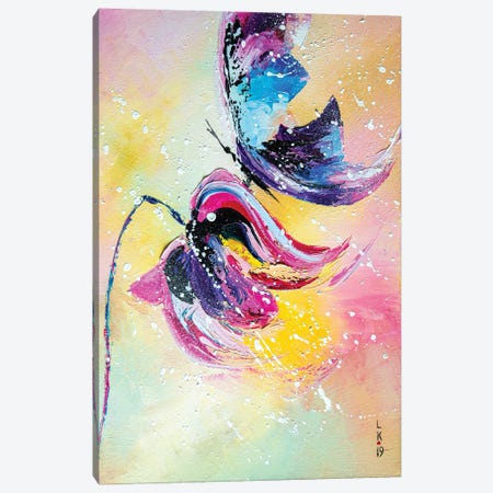 Blue Butterfly Canvas Print #KPV23} by KuptsovaArt Canvas Art Print