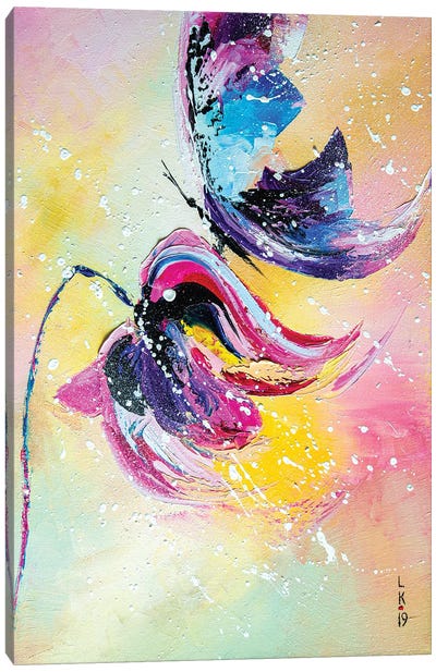 Blue Butterfly Canvas Art Print - KuptsovaArt