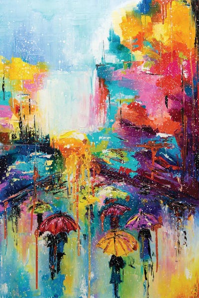 Rain Fall Down by KuptsovaArt canvas print