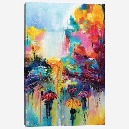 Rain Fall Down Canvas Print #KPV243} by KuptsovaArt Canvas Print