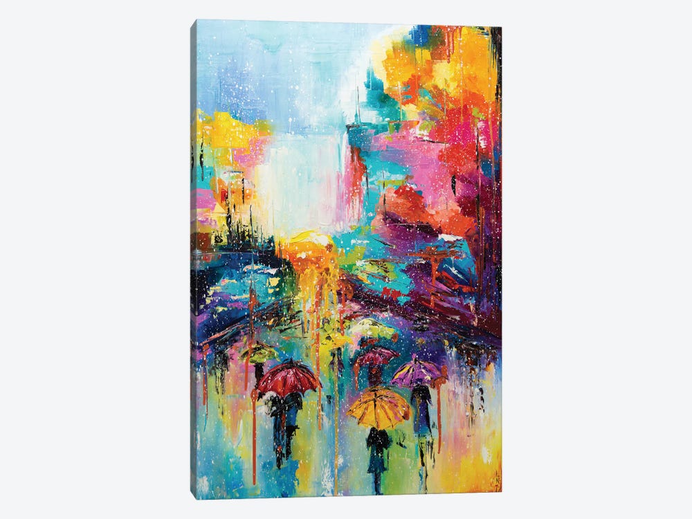 Rain Fall Down by KuptsovaArt 1-piece Canvas Art