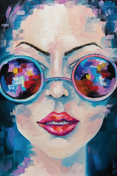 Girl In Sunglasses by KuptsovaArt gallery poster