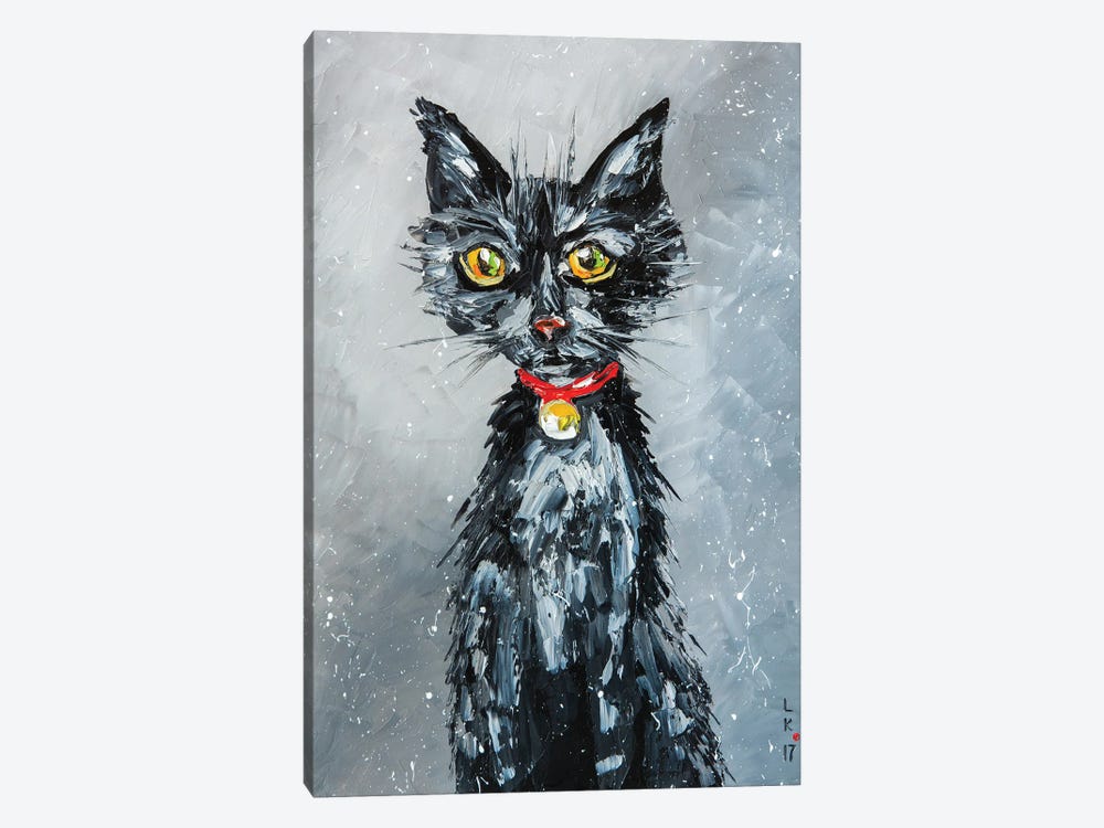 Hungry Cat by KuptsovaArt 1-piece Art Print