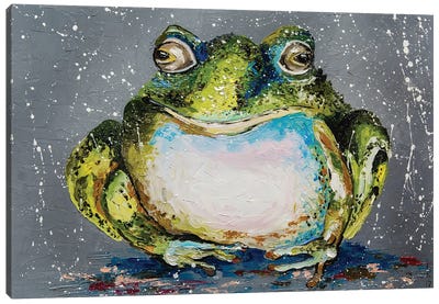 Toad Canvas Art Print - Frog Art