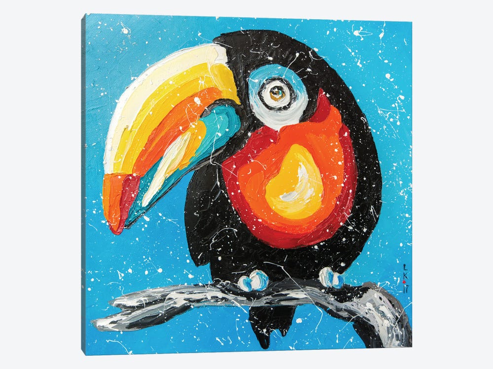 Toucan by KuptsovaArt 1-piece Canvas Print