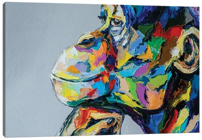 Dreaming Chimp II Canvas Art Print - KuptsovaArt