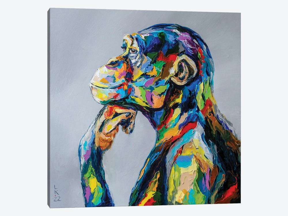 Dreaming Chimp I by KuptsovaArt 1-piece Canvas Art