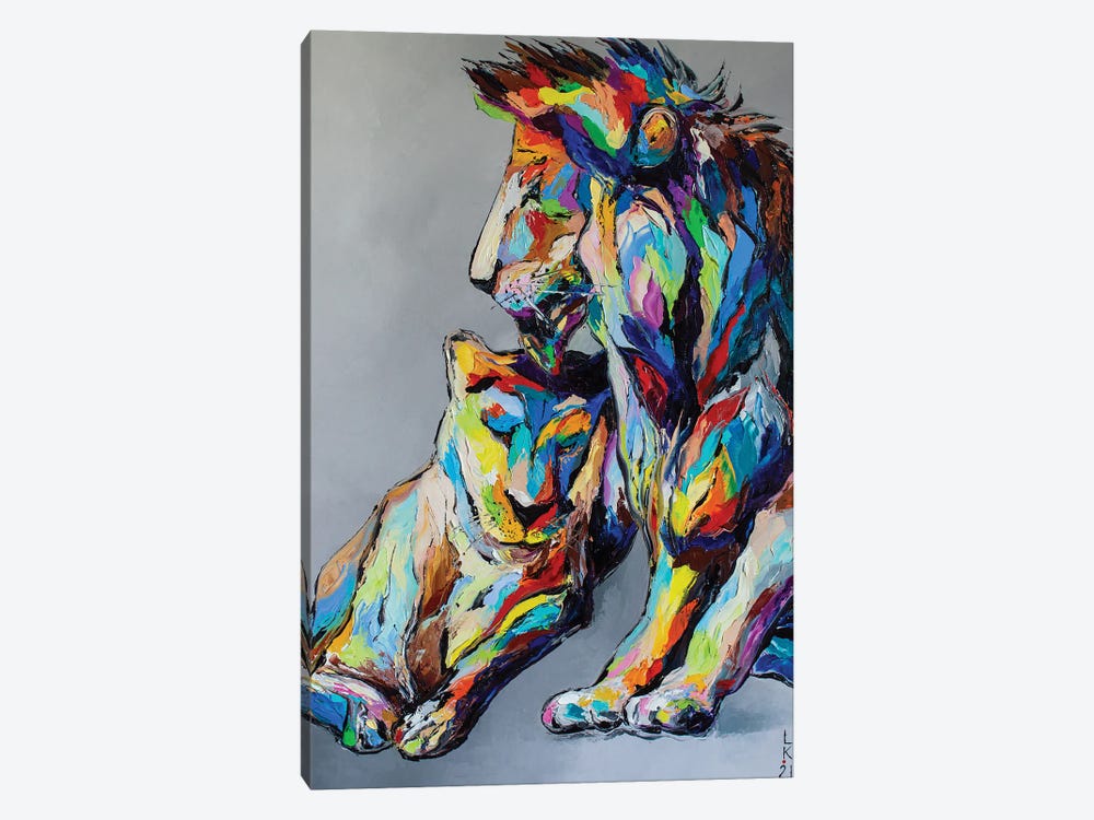 Lion'S Love by KuptsovaArt 1-piece Art Print
