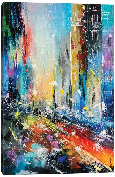 Abstract Cityscape VI Canvas Art Print