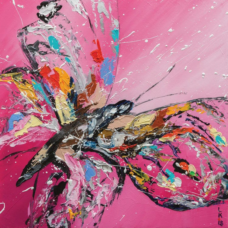Butterfly On Pink