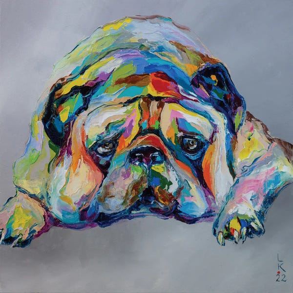 Pugs: Sad Pug by KuptsovaArt