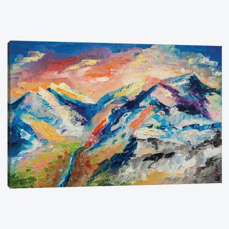 Himalayan Landscape Canvas Print #KPV320} by KuptsovaArt Canvas Artwork