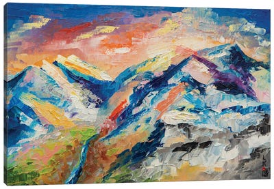 Himalayan Landscape Canvas Art Print - The Himalayas Art