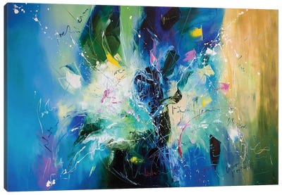 Triumph Of Azure Canvas Art Print - KuptsovaArt