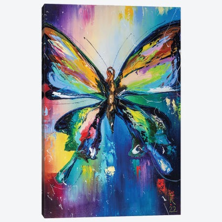 Colorful Butterfly Canvas Print #KPV333} by KuptsovaArt Canvas Art Print