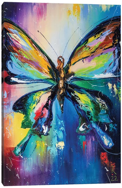 Colorful Butterfly Canvas Art Print - KuptsovaArt