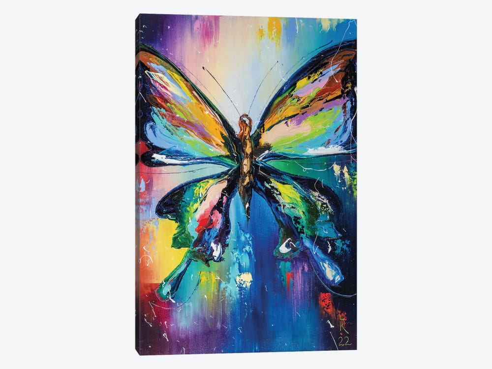 Colorful Butterfly by KuptsovaArt 1-piece Canvas Art