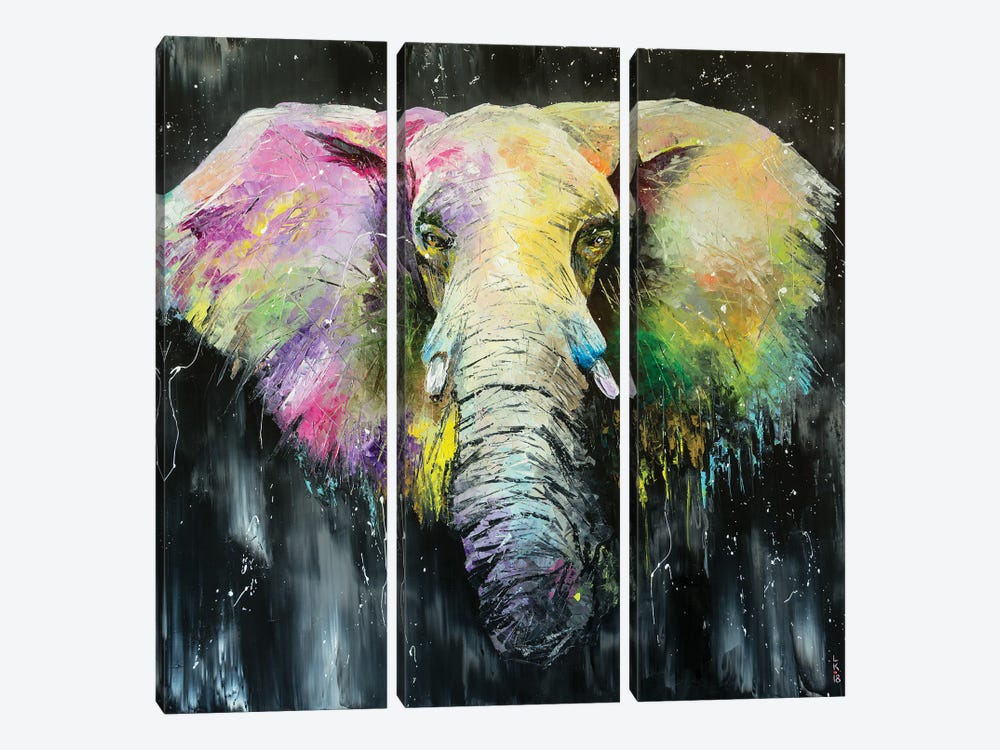 I'm The Elephant by KuptsovaArt 3-piece Canvas Wall Art