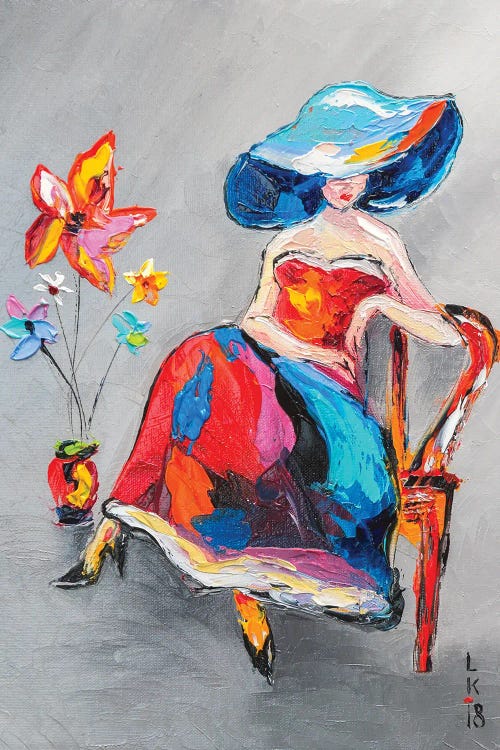 Lady With Flower
