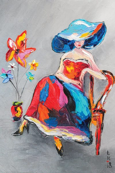 Lady With Flower