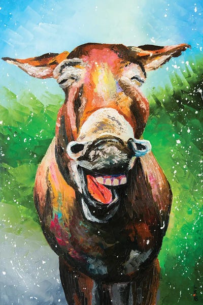 Can Animals Smile? by KuptsovaArt acrylic art print