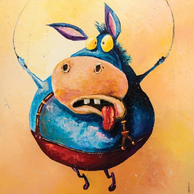 Jamping Donkey by KuptsovaArt acrylic art print