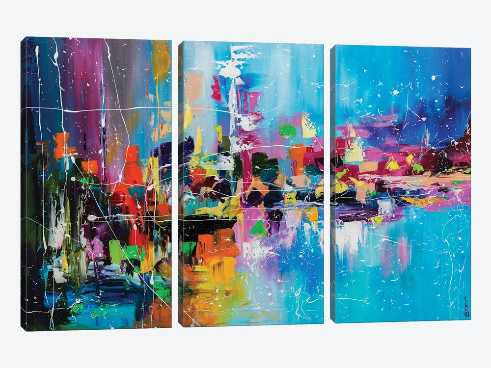 Jorney To The Colorful Place by KuptsovaArt 3-piece Canvas Art
