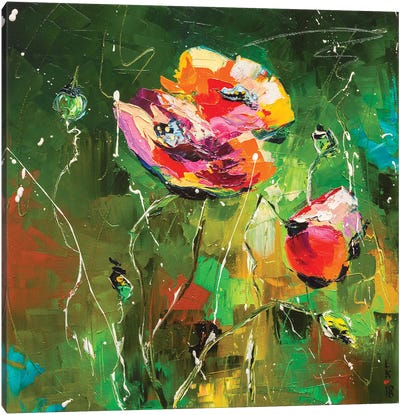 Poppies I Canvas Art Print - KuptsovaArt