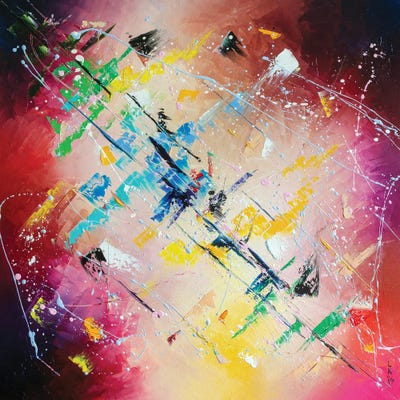 Colorful Diagonal II by KuptsovaArt multi panel art