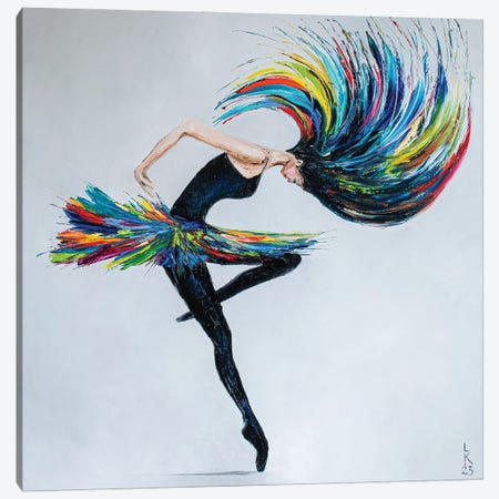 Let's Dance Canvas Print #KPV381} by KuptsovaArt Canvas Wall Art