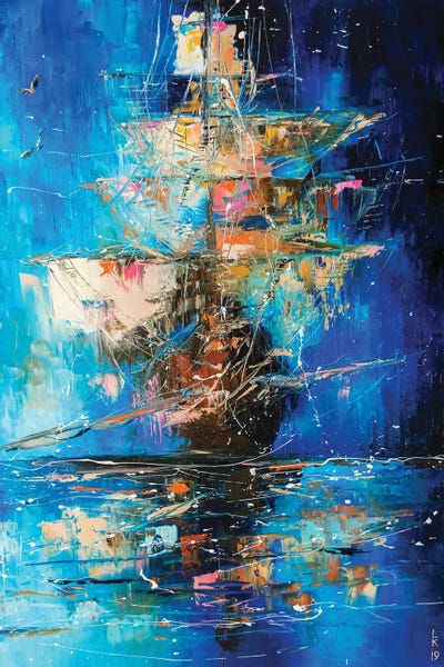 Sailboats: Ghost Ship II by KuptsovaArt