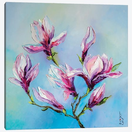 Blooming Magnolia Canvas Print #KPV392} by KuptsovaArt Canvas Print