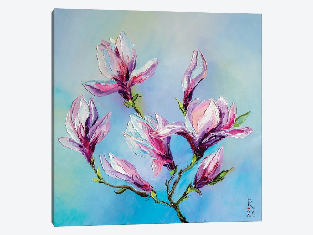 Blooming Magnolia by KuptsovaArt 1-piece Canvas Art Print