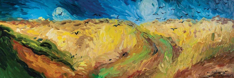 Wheat Field With Crows