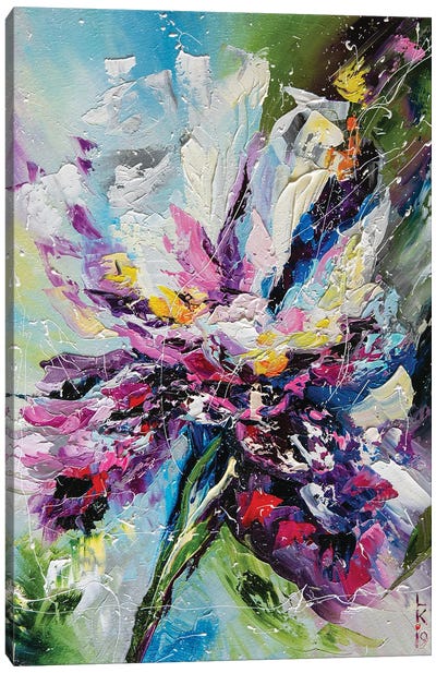 Iris Flower II Canvas Art Print - Iris Art