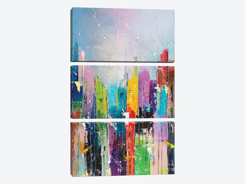 Abstract Cityscape VII by KuptsovaArt 3-piece Canvas Artwork