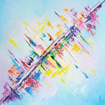 Joy Diagonal II by KuptsovaArt multi panel art