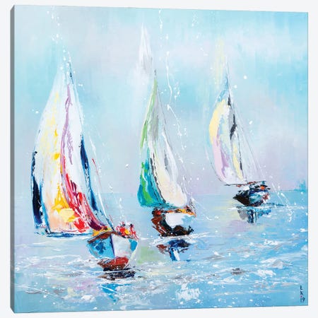 Sailing Canvas Print #KPV406} by KuptsovaArt Canvas Wall Art