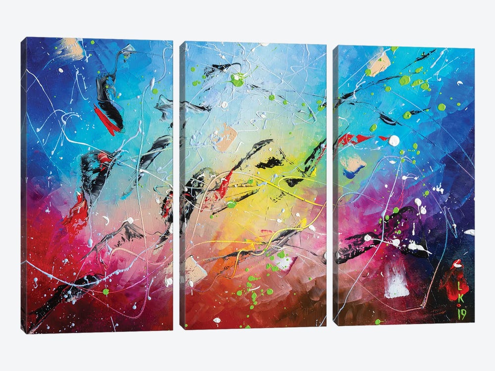 Underwater Colors by KuptsovaArt 3-piece Canvas Print