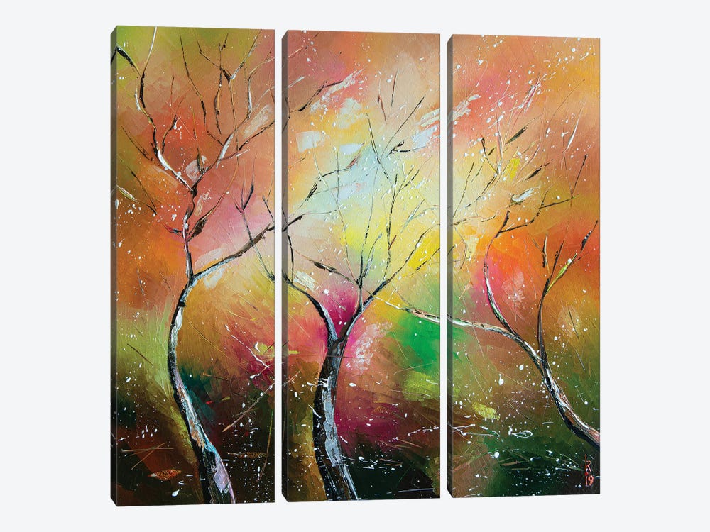 Windy Day by KuptsovaArt 3-piece Canvas Artwork